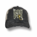 God Is The Plug Bling Rhinestones Vintage Mesh Trucker Hats Wholesale