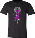 Girl Pink Ribbon Breast Cancer Bling T-shirt Rhinestones Wholesale 