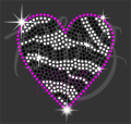 Zebra Heart Outline